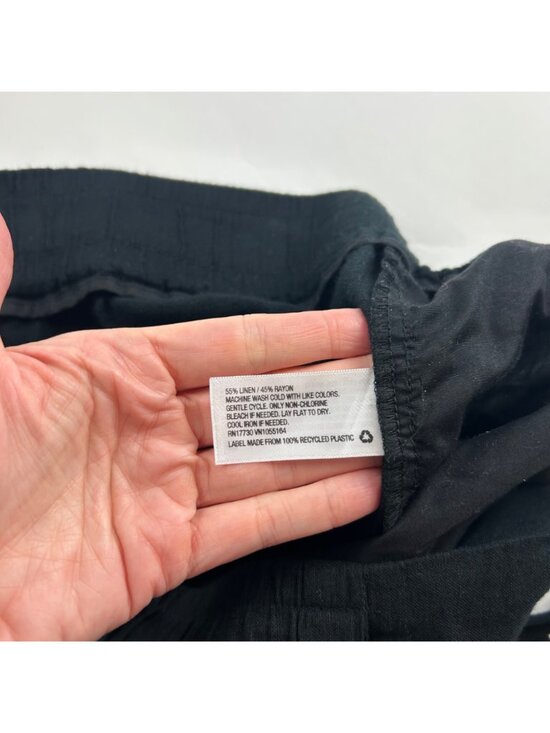 A New Day Black Linen Blend Wide Leg Lounge Pant XXL - Picture 5 of 7